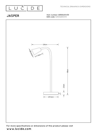 Lucide JASPER - Table lamp - 1xGU10 - Green